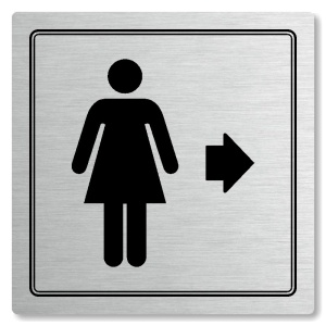 Piktogram WC ženy vpravo